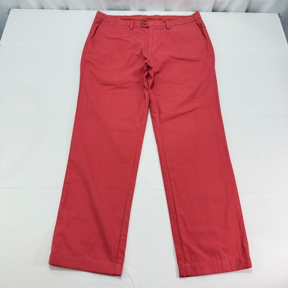 Tommy Bahama Other - Tommy Bahama Chino Pants‎ Mens 36x30 Red Pima Cotton Straight Leg Twill Slacks